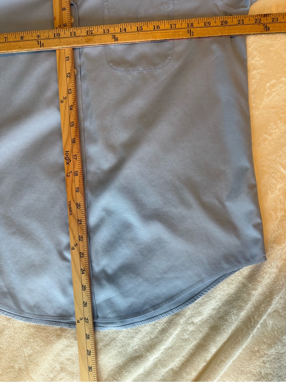 L.L.Bean Preppy Wrinkle Free Pinpoint Classic Oxford Cotton Shirt Blue Size M - Picture 8 of 11
